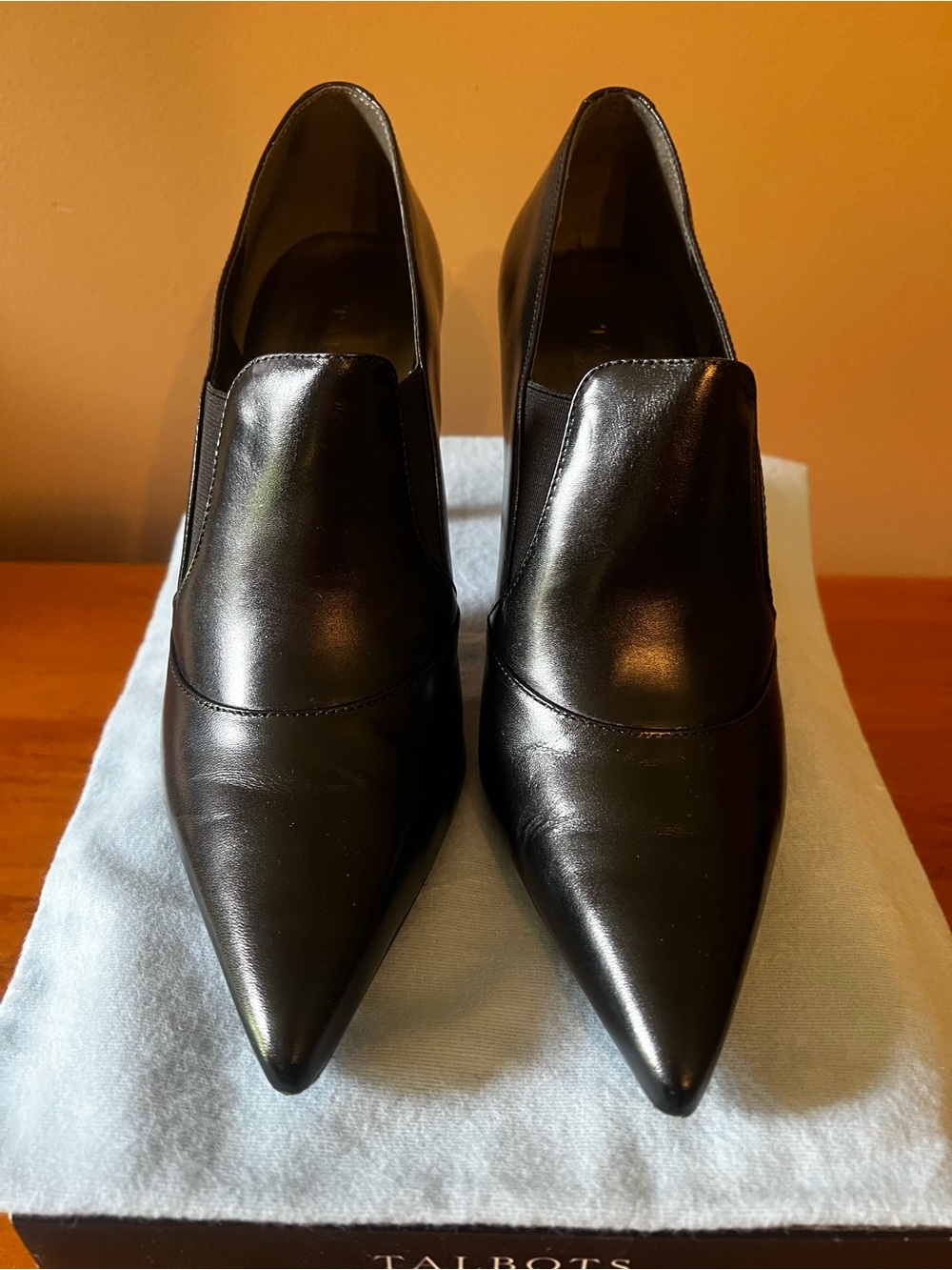 Talbots Black Pointed-Toe Stiletto Ankle Booties - Picture 2 of 2